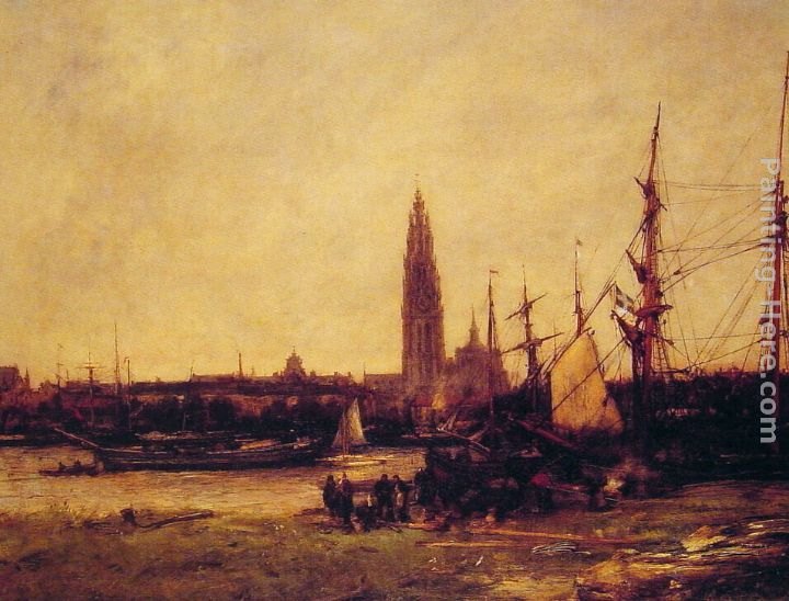 Antoine Vollon View of Antwerp
